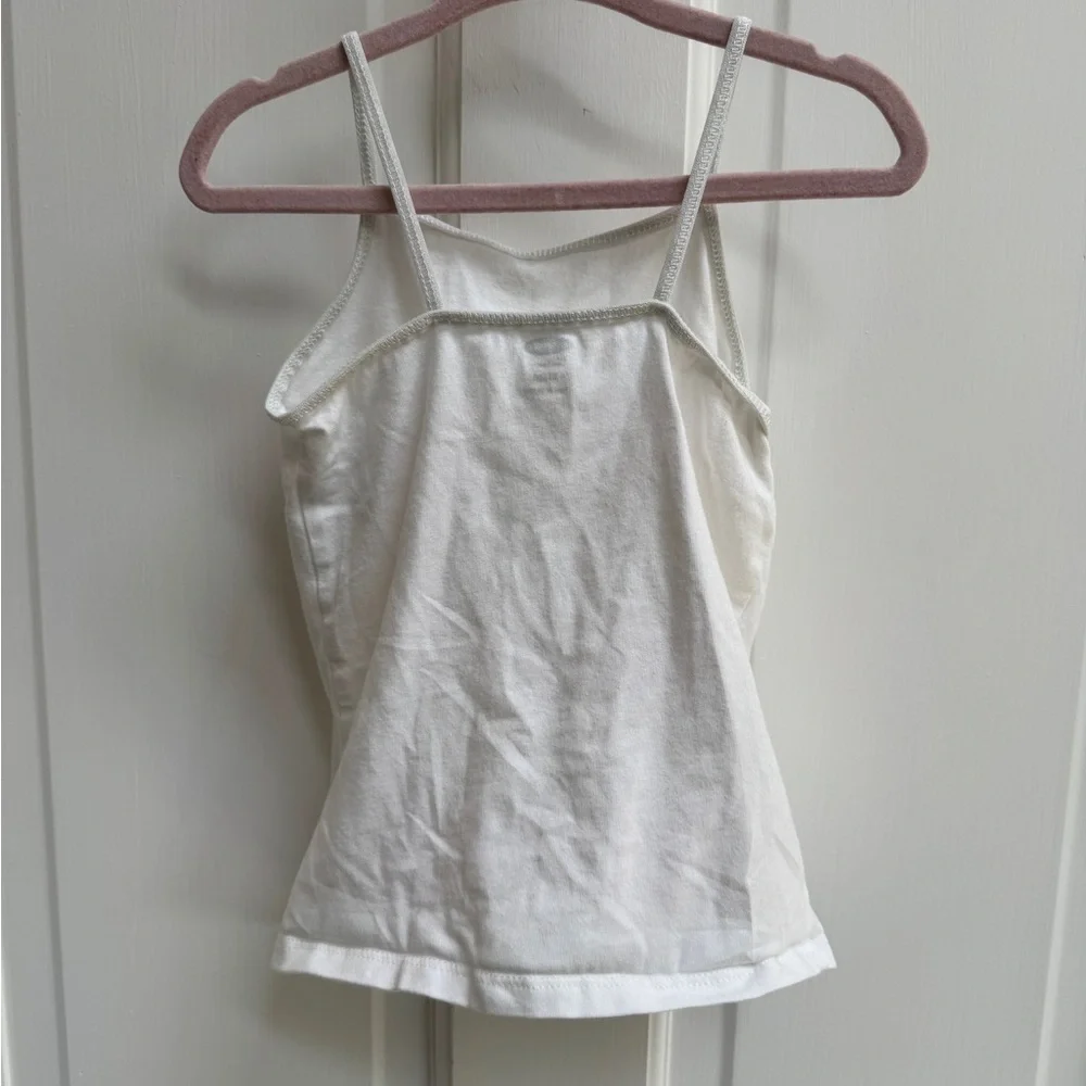 NWOT Old Navy 3T Girls White Fitted Sleeveless Camisole Shirt Blouse